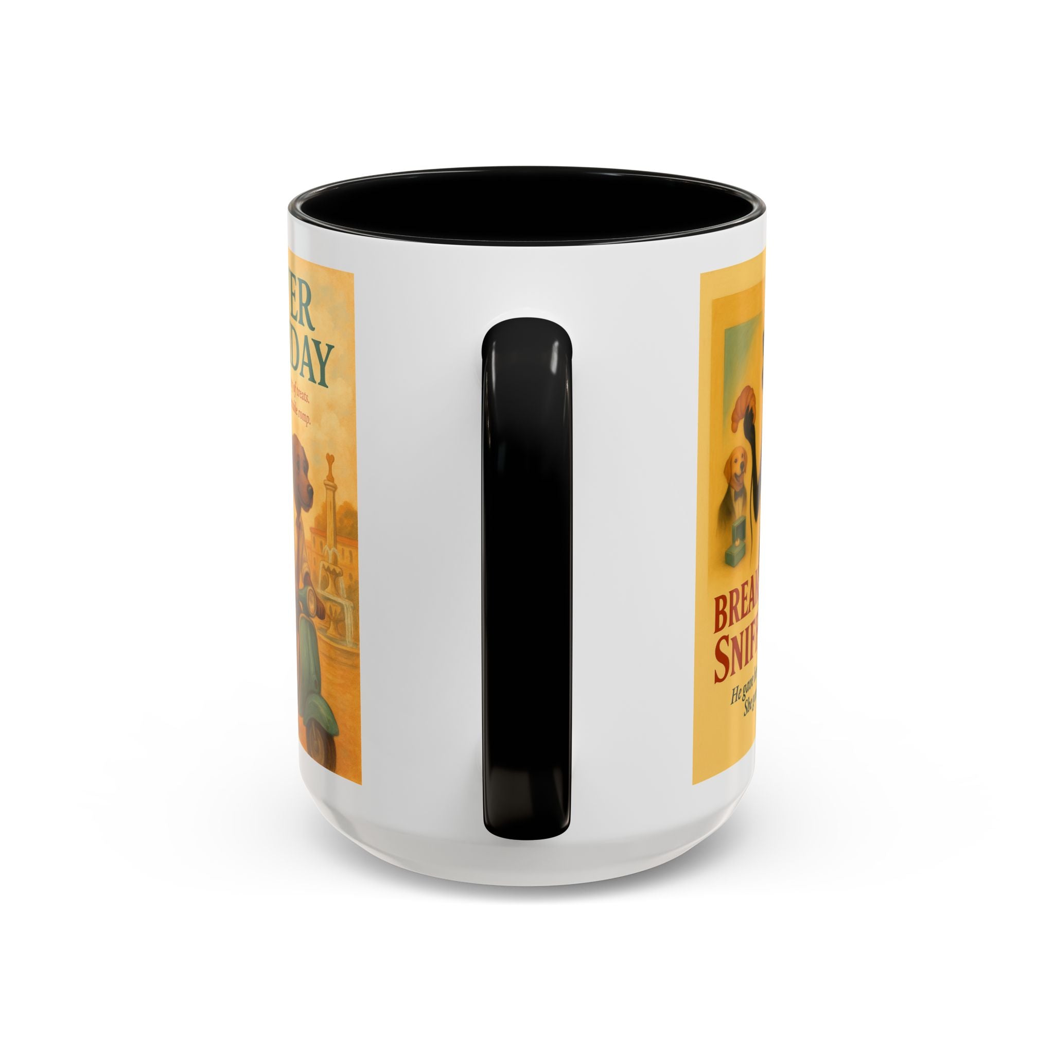 Audrey Hepburn Dog Parody Mug – Funny Gift for Classic Movie Lovers